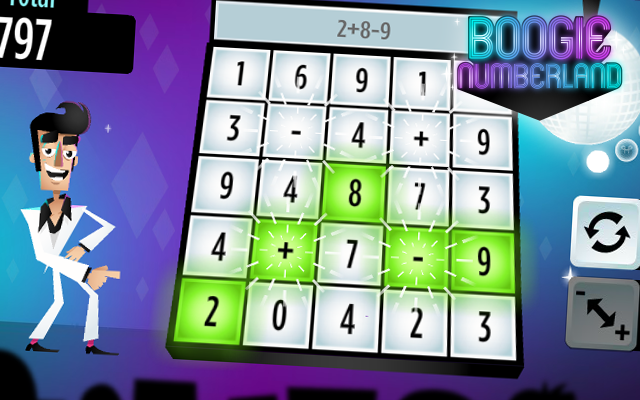 Boogie Numberland - Disco themed math and counting puzzle board game