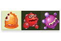 Monster Temple - Match 3 or more monsters and clear the temple to level up