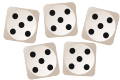 Throw the dice and make combinations
