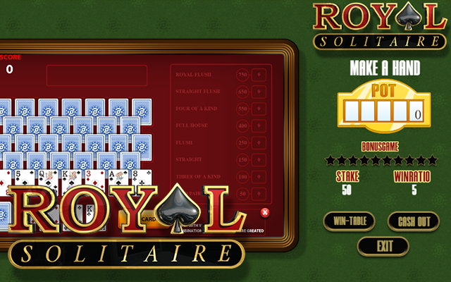 Royal Solitaire - Make a hand