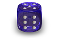 Blue dice