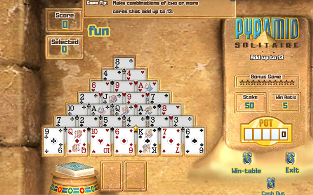 Pyramid Solitaire - Joue en ligne