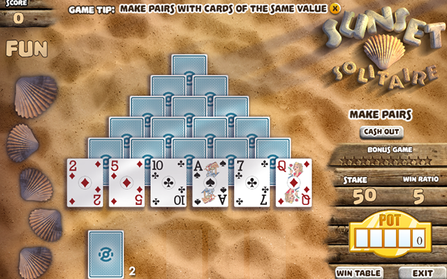 Sunset Solitaire - Le meilleur jeu du solitaire