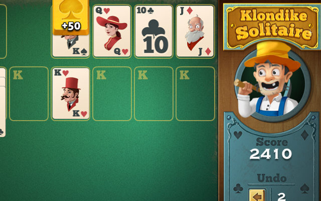 Jeu de cartes Klondike Solitaire