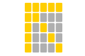 Bilde Pokerblätter in Reihen, Spalten und den 2 Diagonalen