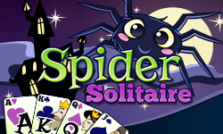Spider Solitaire 2: Bilde Reihen aus Karten derselben Spielfarbe!