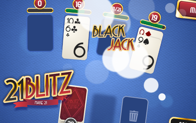 21 Blitz - Combine the cards and be the best in this black jack card game