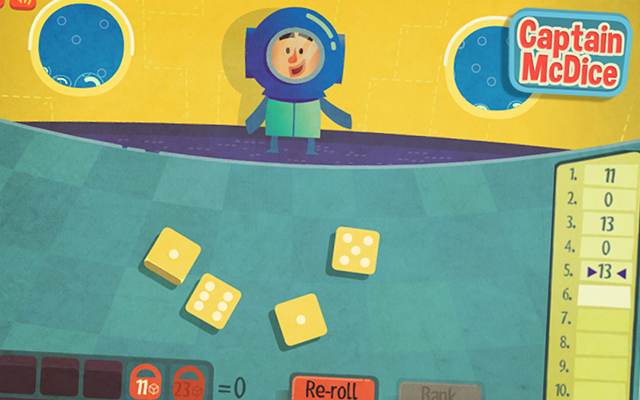 Captain McDice - A free to play unique dice game