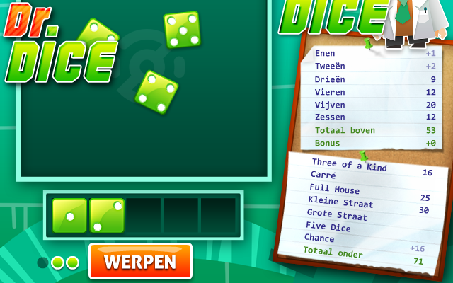 Dr. 5dice - gooi de dobbelstenen