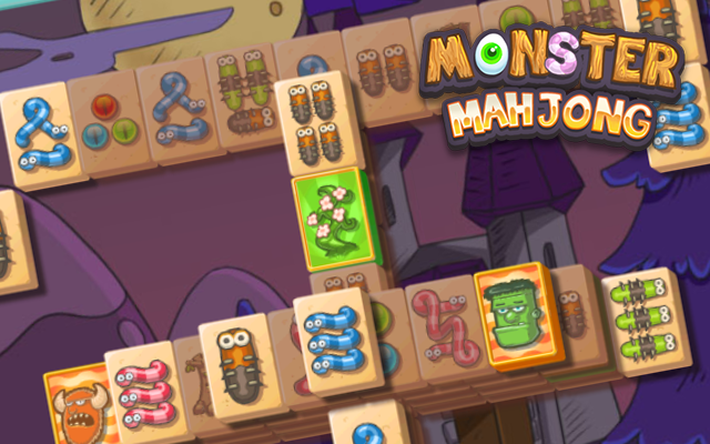Monster Mahjong - Een solitaire mahjong.
